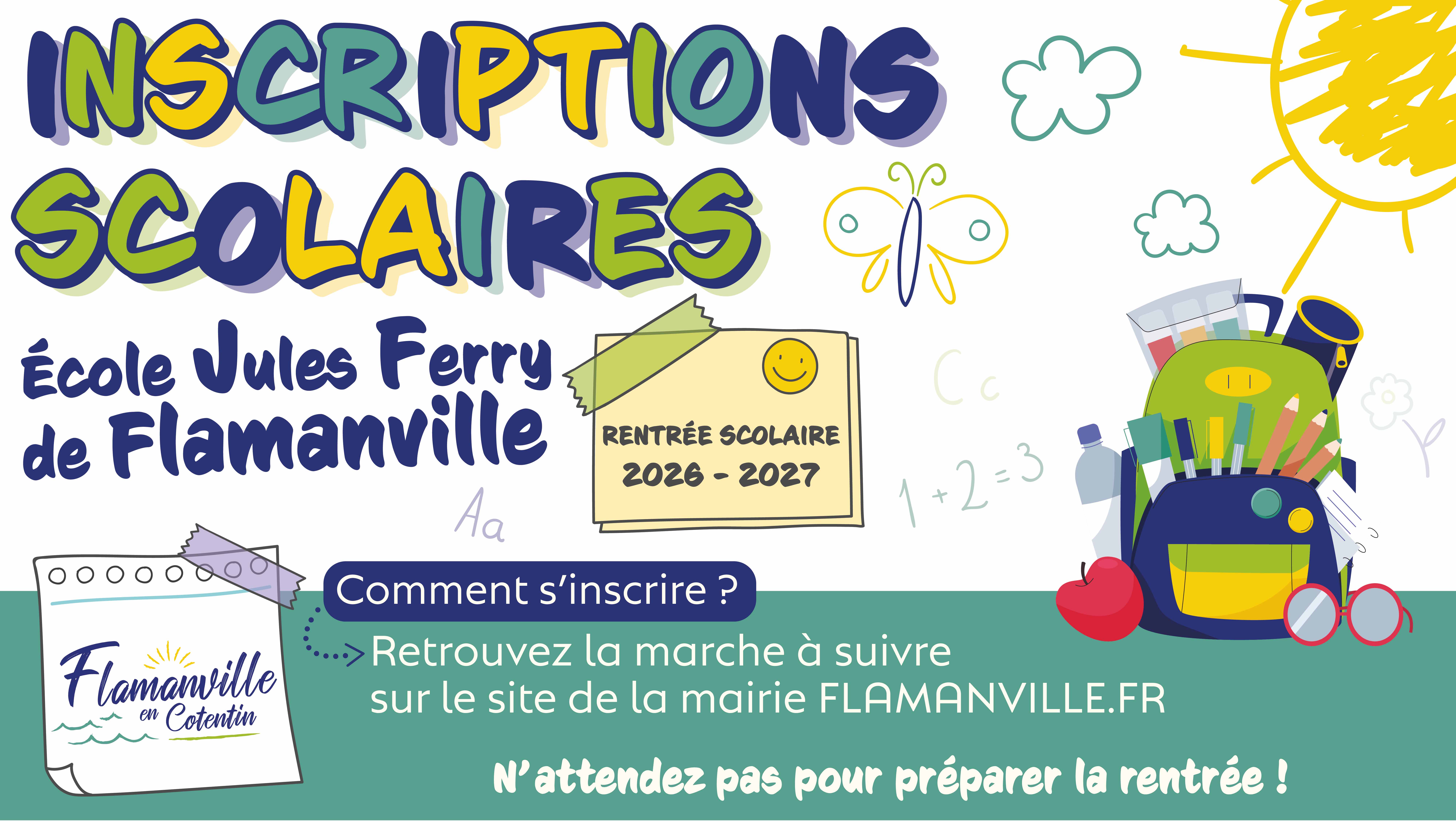 Inscriptions Année scolaire 2026-2027
