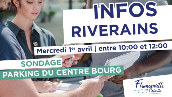 INFOS RIVERAINS | Sondage